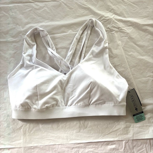 NWT Ideology White Strappy Performance Sports Bra SZ 1X - Picture 4 of 12